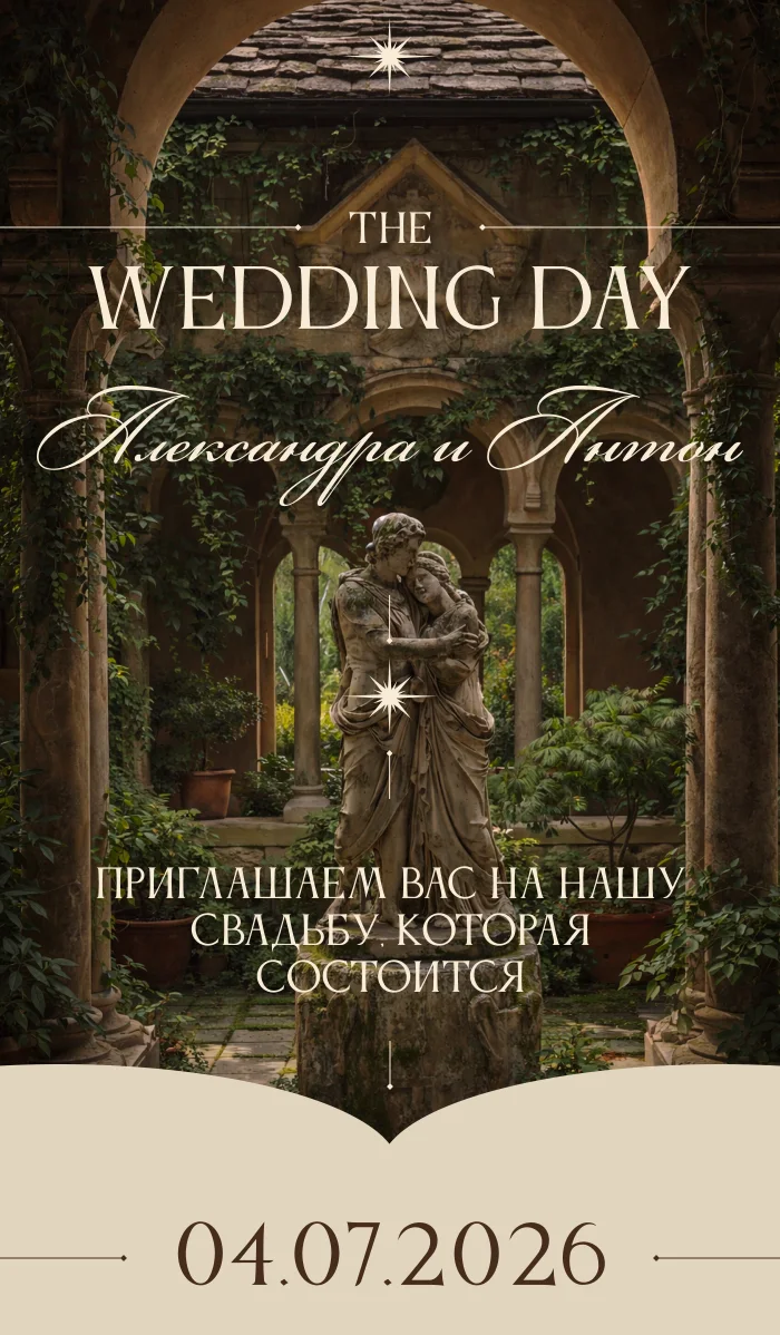 Александра & Антон — пригласительные